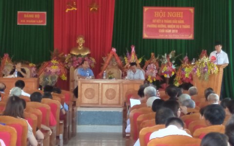 Đảng ủy xã Xuân Lập tổ chức hội nghị sơ kết công tác xây dựng Đảng 6 tháng đầu năm 2019