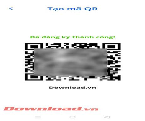 Đã tạo mã QR thành công