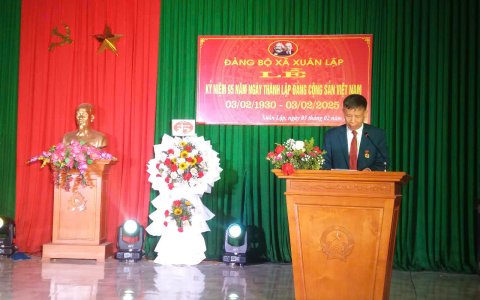XUÂN LẬP TỔ CHỨC LỄ KỶ NIỆM 95 NĂM NGÀY THÀNH LẬP ĐẢNG CỘNG SẢN VIỆT NAM (03/02/1930 - 03/02/2025)