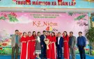  Nhân dịp ngày nhà giáo Việt Nam 20/11 Các Đ/c Lãnh đạo xã tặng hoa chúc mừng các Cô giáo Trường Mầm non Xuân Lập