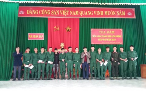XUÂN LẬP TỔ CHỨC TỌA ĐÀM TIỄN THANH NIÊN NHẬP NGŨ NĂM 2020.