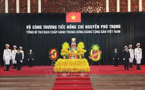 Vô cùng tiếc thương, lưu luyến tiễn biệt Tổng Bí thư Nguyễn Phú Trọng kính mến!